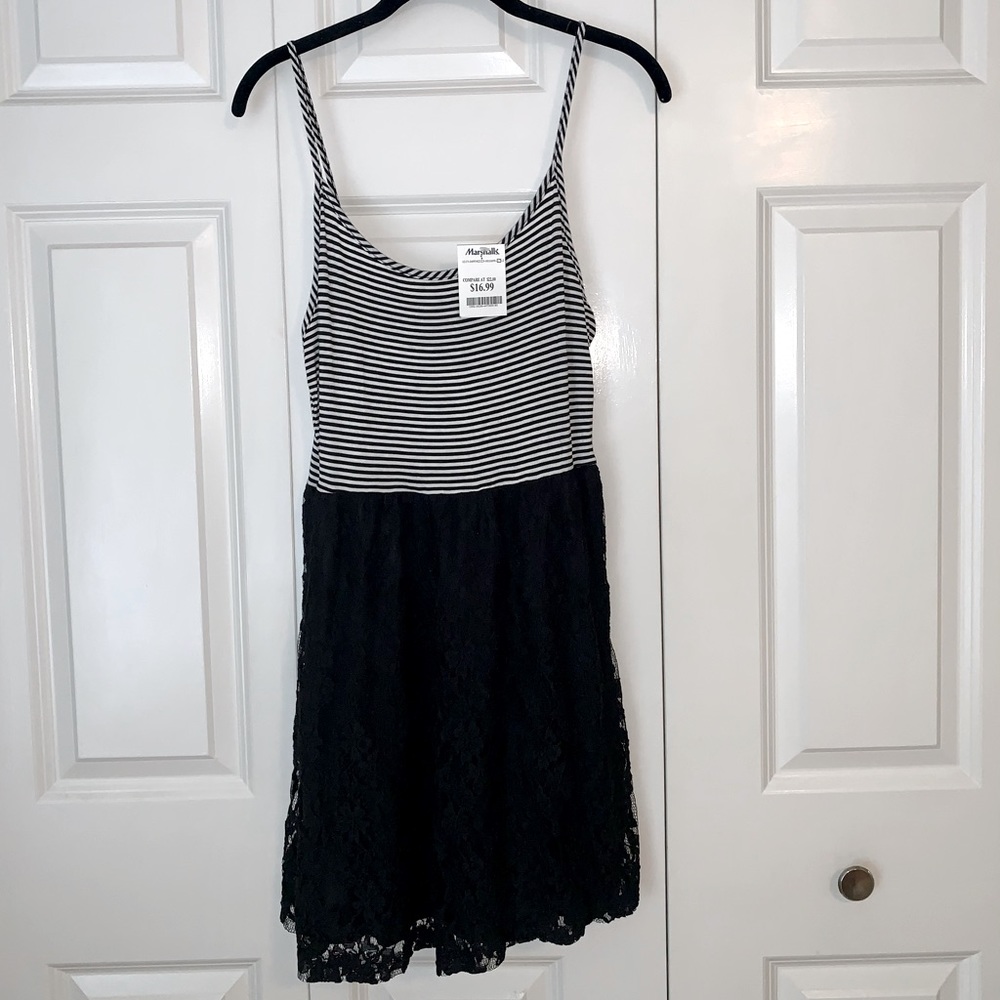 Marshall’s stripped black dress, size small